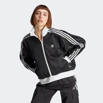 ADIDAS ORIGINALS Ζακέτα φούτερ 'Adicolor Classics' σε μαύρο: μπροστά