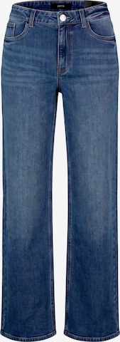 zero Regular Damen Wide Leg Jeans Style Witney in Blau: Vorderseite