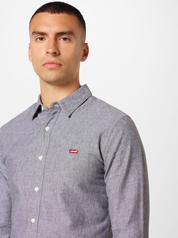 LEVI'S ® Slim fit Skjorta 'LS Battery HM Shirt Slim' i grå