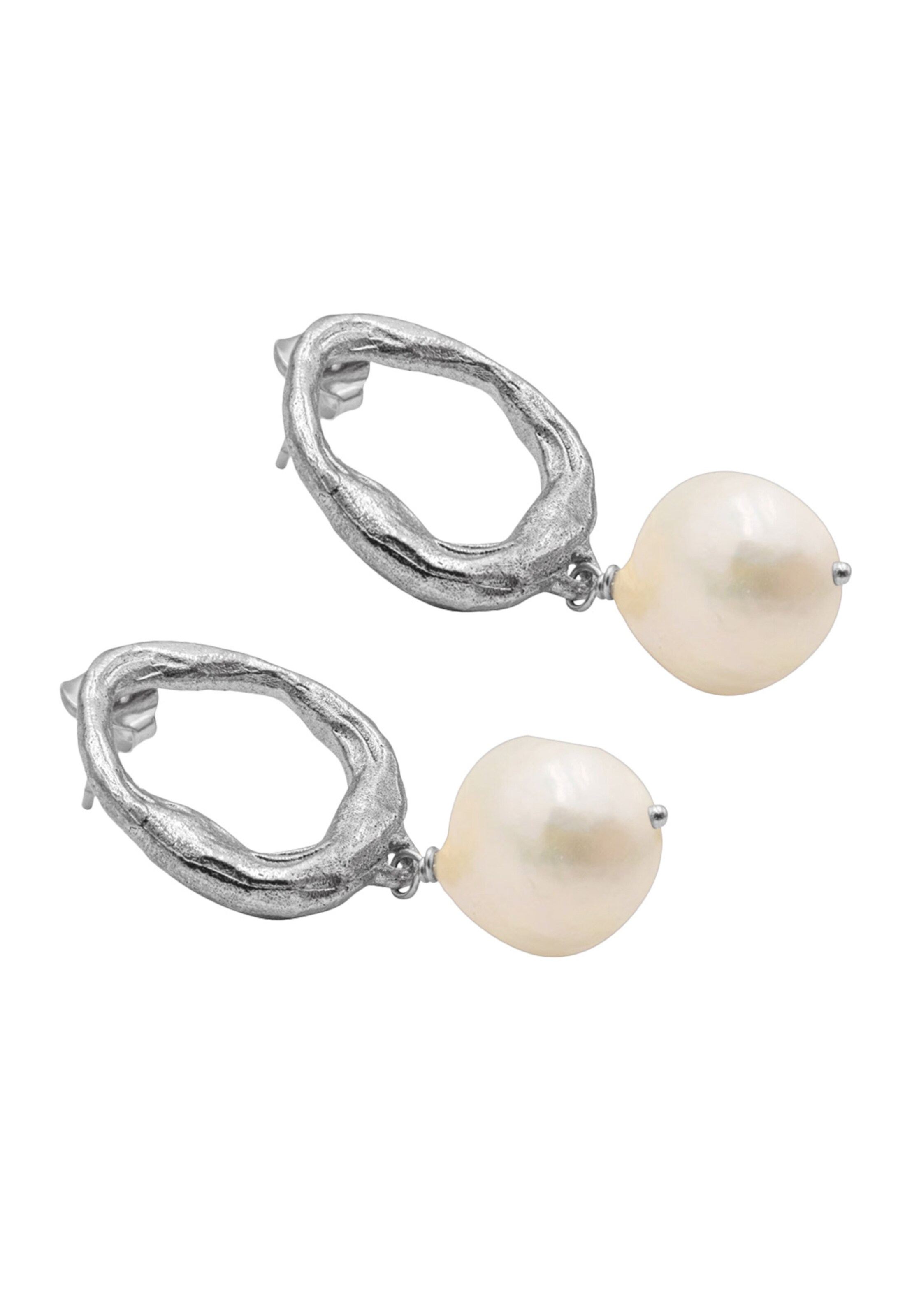 Haze&Glory Earrings 'La Pearl' in Silver