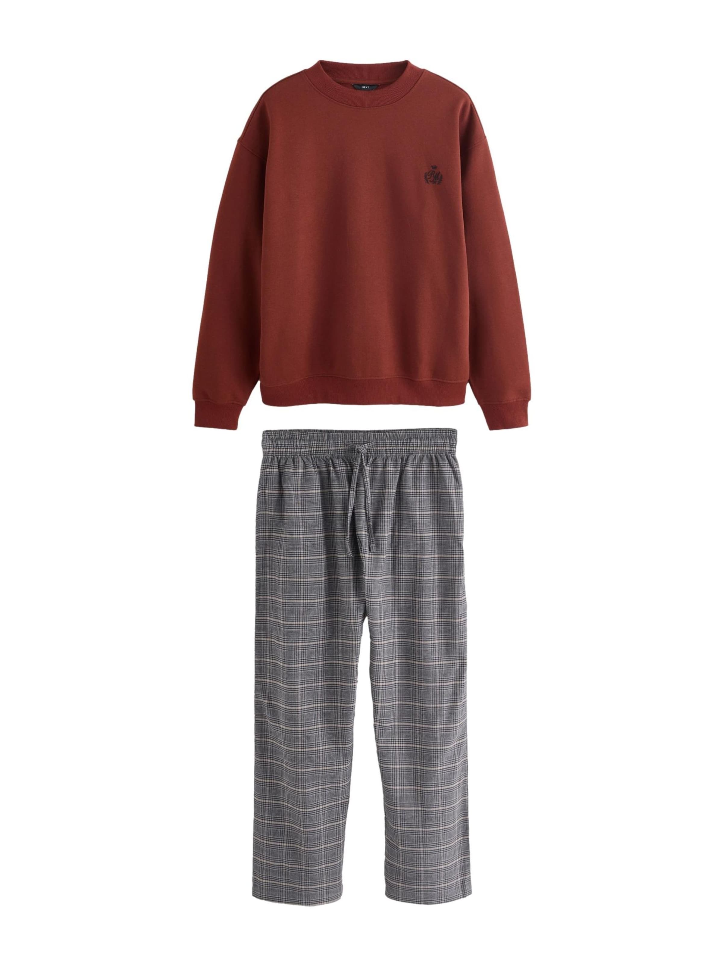 Next Pyjama in Braun: Vorderseite