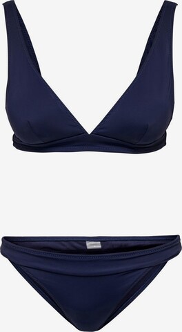 Triangle Bikini ONLY en bleu : devant