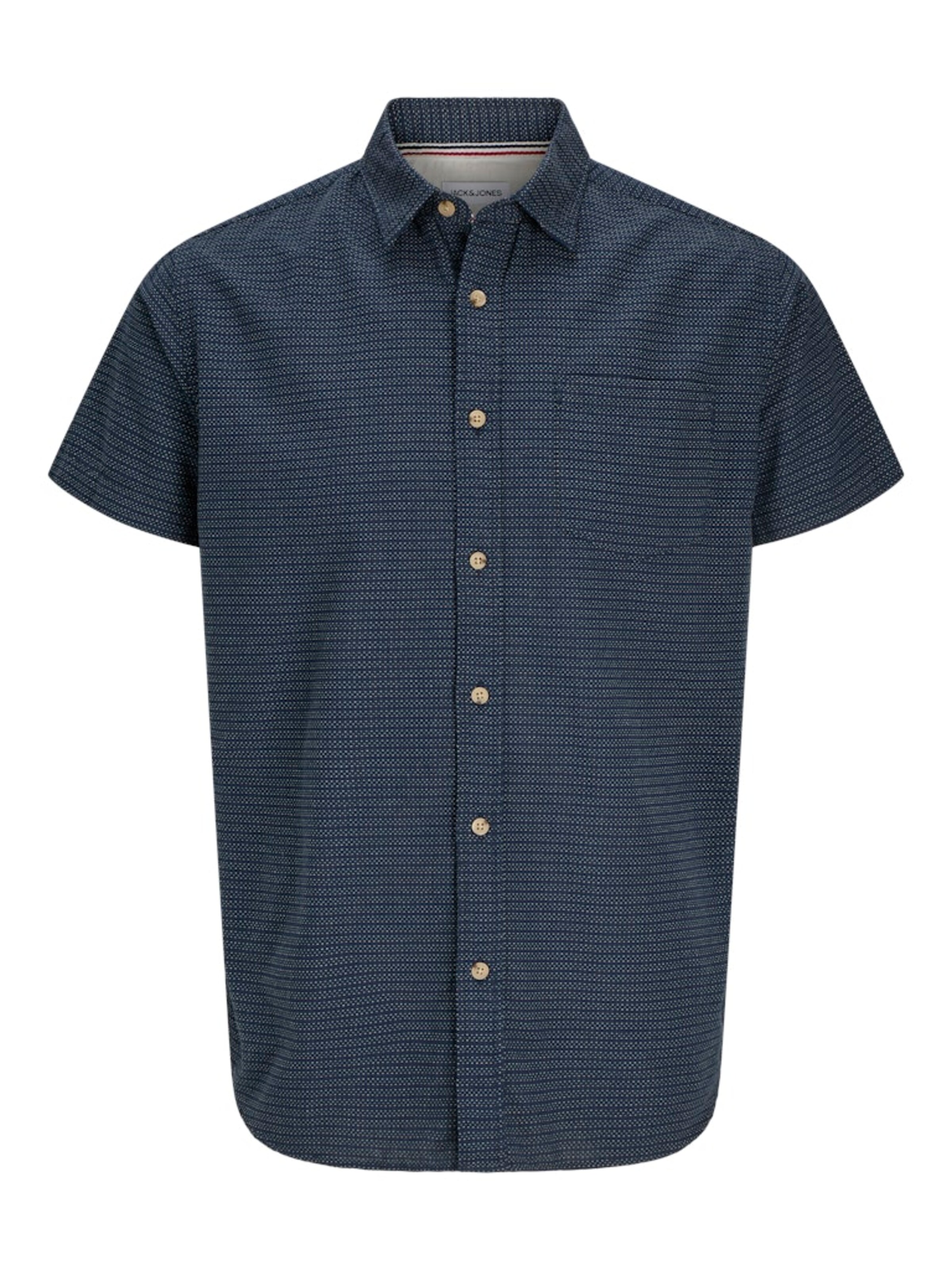 zils JACK & JONES Komforta piegriezums Krekls 'JJAbel': no priekšpuses