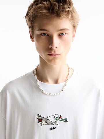Pull&Bear T-Shirt in Weiß