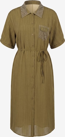 faina - Vestido camisero en verde: frente