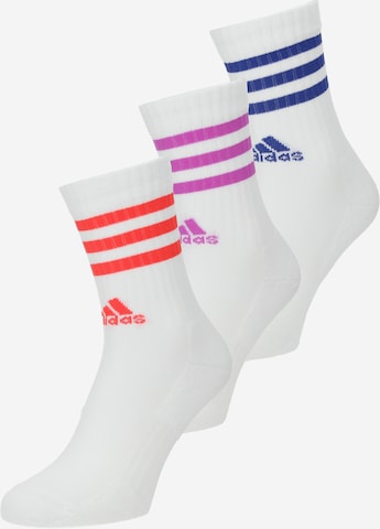 ADIDAS PERFORMANCE Sportsocken '3-Stripes Cushioned Crew ' in Weiß: Vorderseite