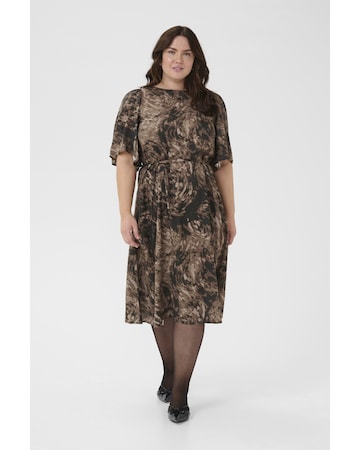 KAFFE CURVE Dress 'Jamia' in Brown