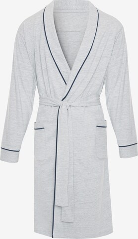 Threadbare Long Bathrobe in Grey: front