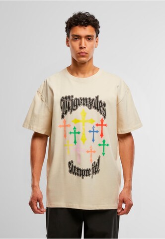 MJ Gonzales Shirt 'Grace of God' in Beige: voorkant