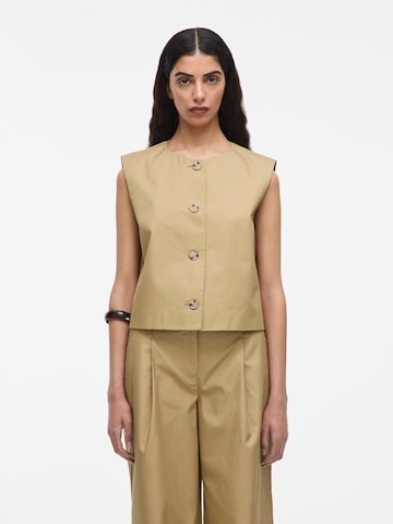 ROUGE EDIT Suit vest in Beige: front
