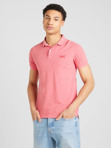 Superdry T-shirt 'Classic' i rosa: framsida
