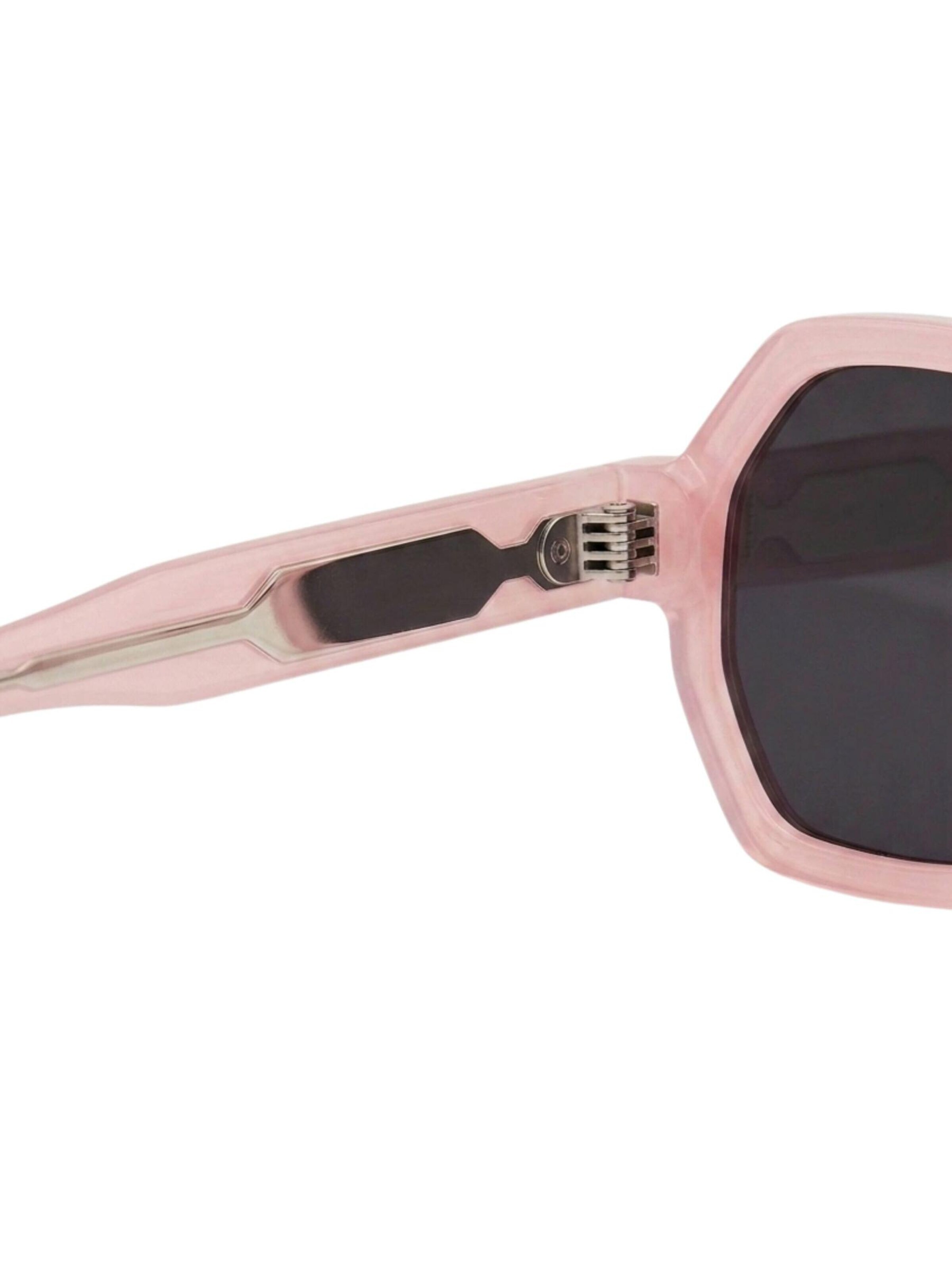 Lunettes de soleil 'The Prism Rose Hexagonal Pink Sunglasses' Maxte en rose