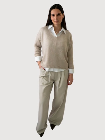 WEARABLE STORIES Pullover in Beige