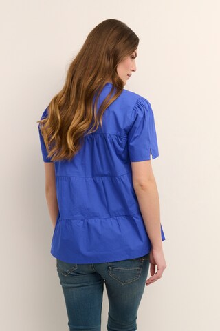 Cream Blouse 'Malinka' in Blue