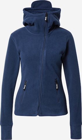 BENCH Fleece Jacket 'Ninja' in Blue: front