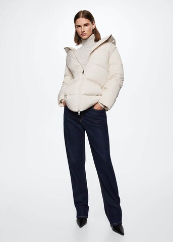 MANGO Winter Jacket 'Tokyo' in White