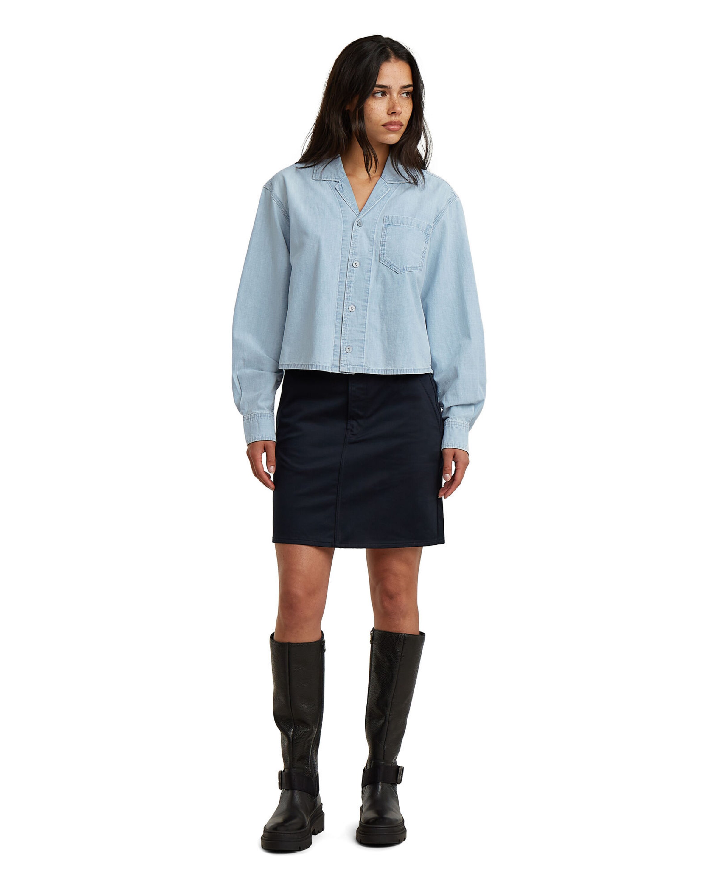 T-shirt 'Resort Boxy Relaxed Shirt' G-STAR en bleu