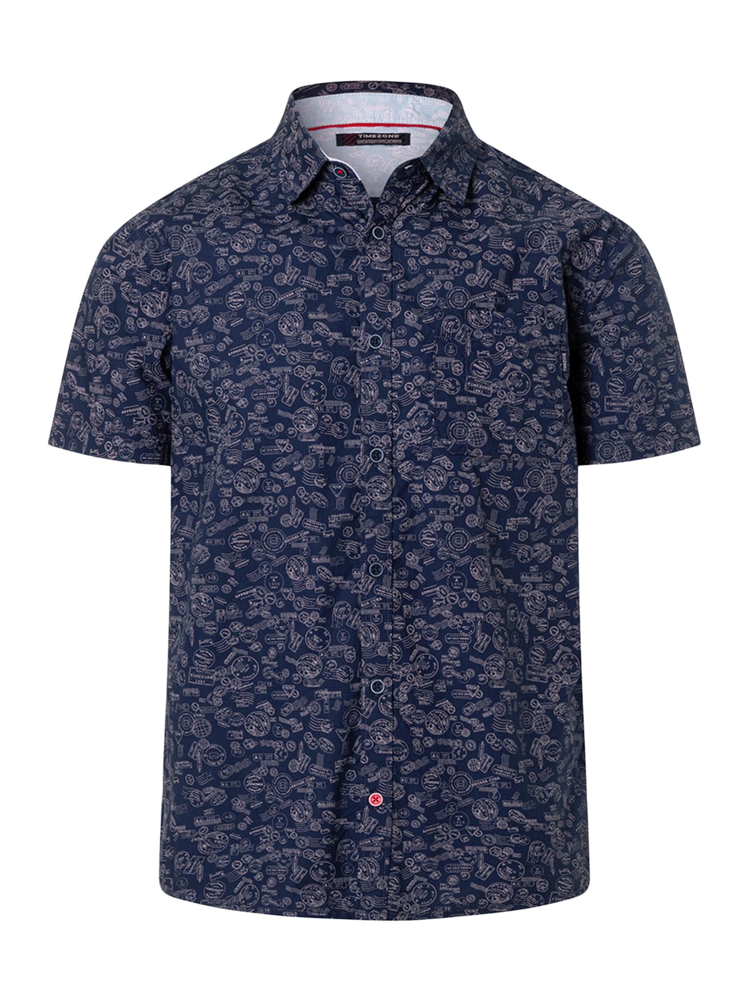 TIMEZONE Shirt 'Print' in Blue: front