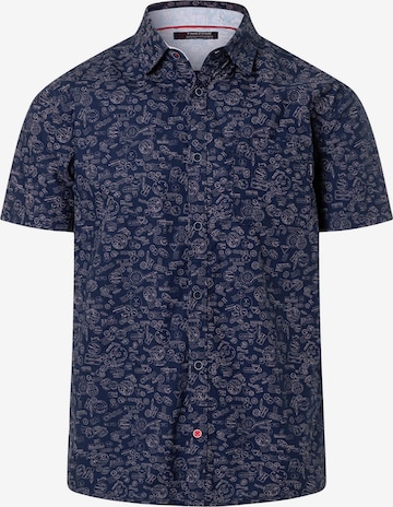TIMEZONE 3/4 Ärmel-Oversize-Shirt 'Print' in Blau: Vorderseite