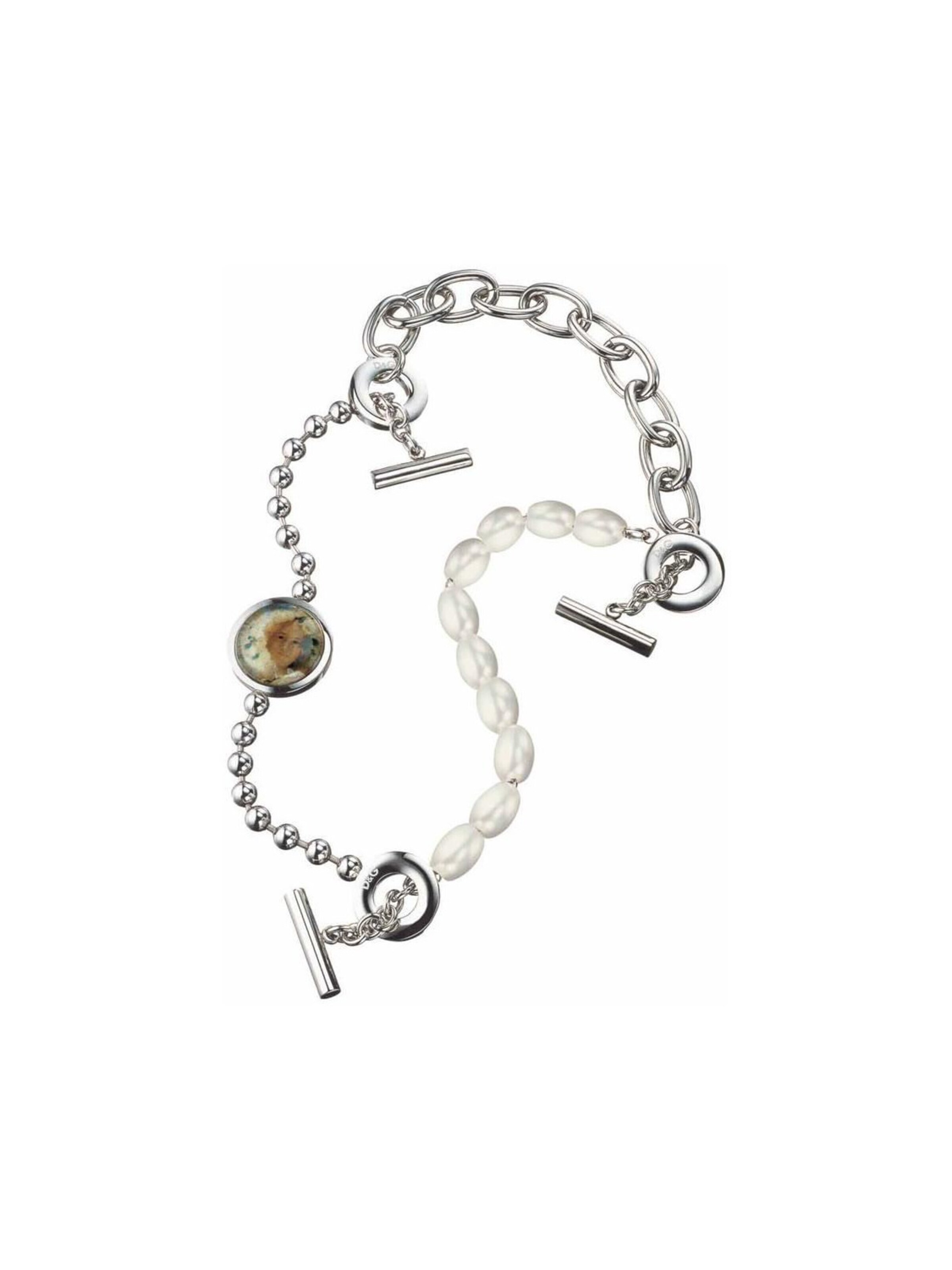 D&G Kette 'Damencollier Edelstahl - DJ0174'‌‌‌‌‌‌‌‌ in Silber: Vorderseite