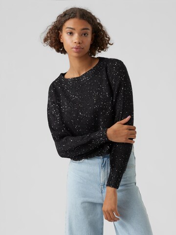 VERO MODA Pullover 'LEILANI' in Schwarz: predná strana