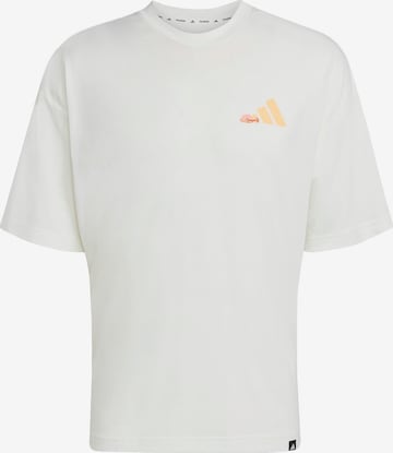 balta ADIDAS PERFORMANCE Sportiniai marškinėliai 'GFX Joy Q3': priekis