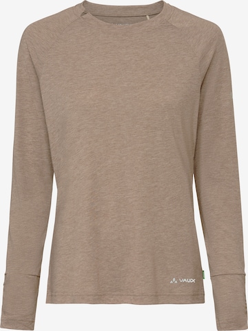 VAUDE Performance Shirt 'Skomer III' in Beige: front