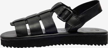 SELECTED HOMME Sandalen 'Bob' in Zwart: voorkant