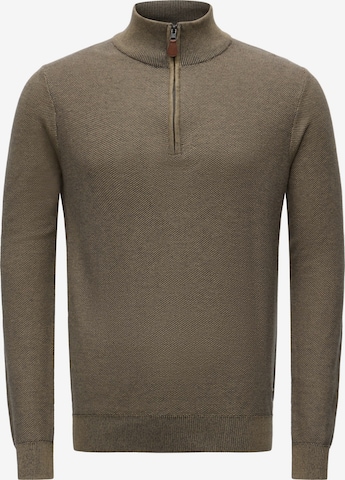 INDICODE JEANS Pullover 'Jexmon' in Grün: Vorderseite