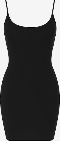 Robe fourreau PANTHEROAR en noir : devant