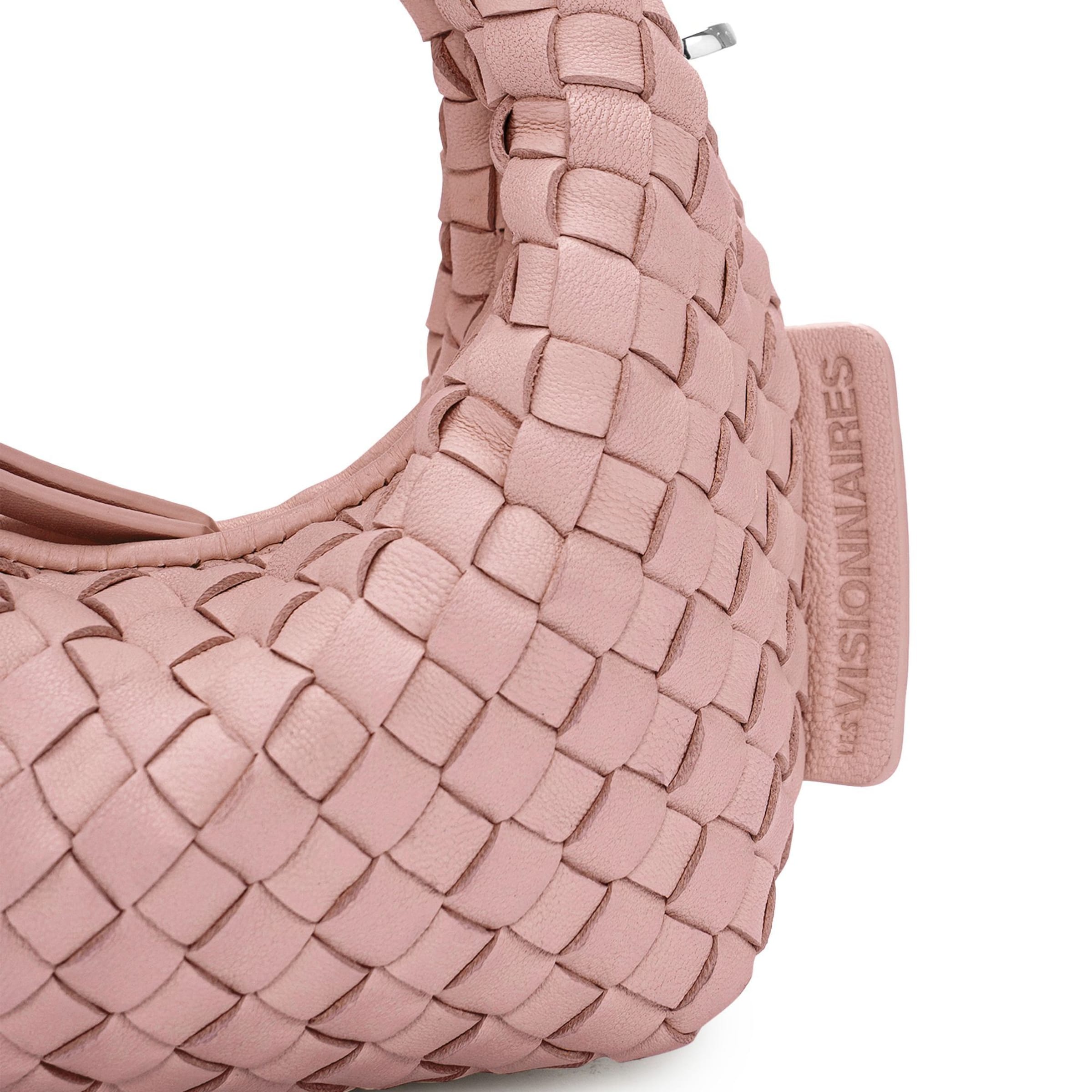 Les Visionnaires Handbag 'Greta Micro weave' in Pink