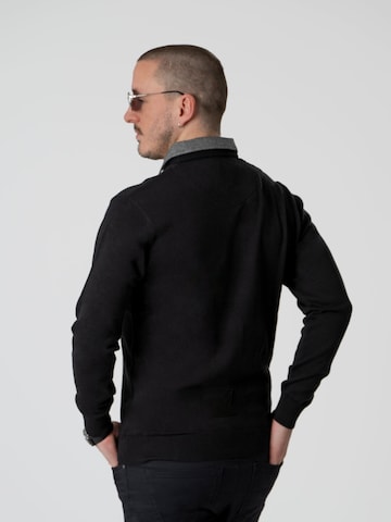 PANTONECLO Sweater 'Pantoneclo Men’s Mock Sweater' in Black