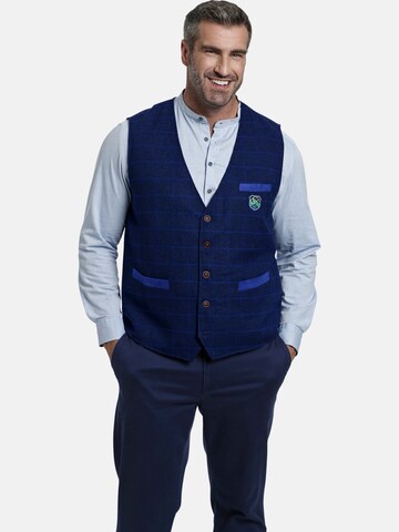 Charles Colby Suit Vest ' Duke Doyle ' in Blue: front