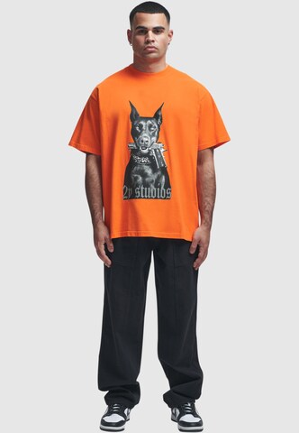 oranžinė 2Y Studios Marškinėliai 'Doberman'