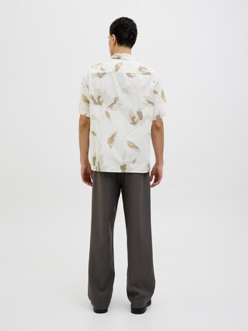 JACK & JONES Comfort fit Button Up Shirt in White
