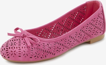 LASCANA Ballet Flats in Pink: front