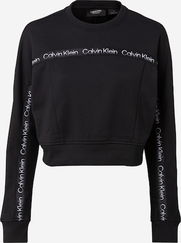 Calvin Klein Performance - Sweatshirt de desporto em preto: frente