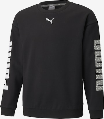 PUMA Sweatshirt 'Alpha' in Black: front