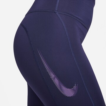 NIKE Skinny Sporthose in Blau