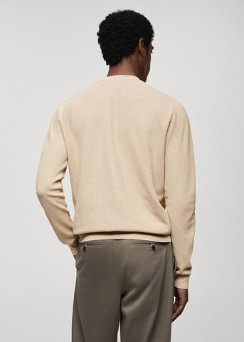 MANGO MAN Sweater 'Ten' in Beige
