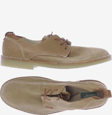 UNITED COLORS OF BENETTON Flats & Loafers in 43 in Beige: front
