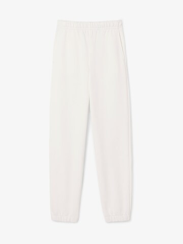 LACOSTE Regular Workout Pants in White