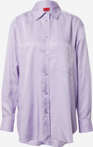 HUGO Red Blouse 'Elodina' in Purple: front