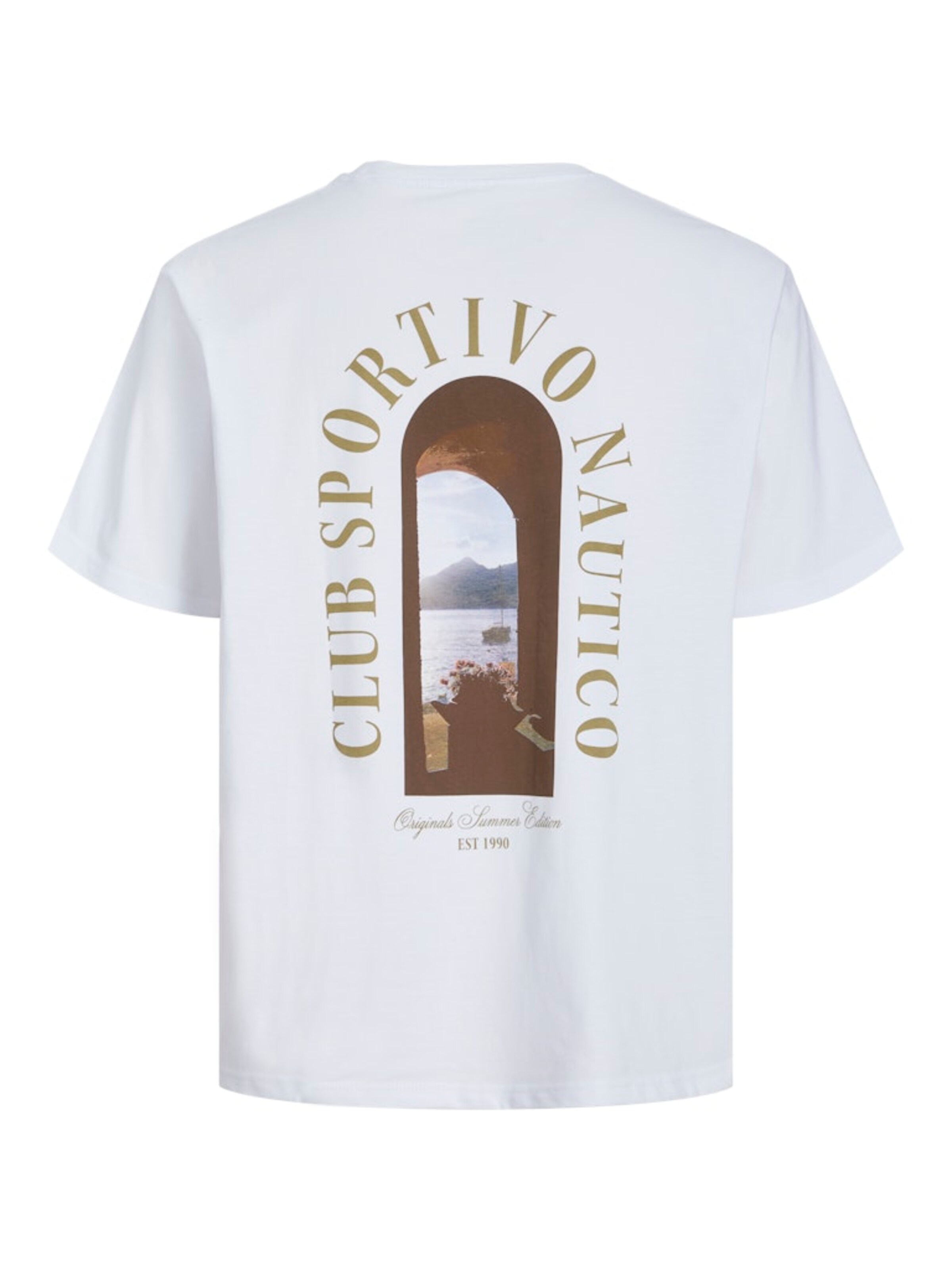 T-Shirt 'JORHydra' JACK & JONES en blanc