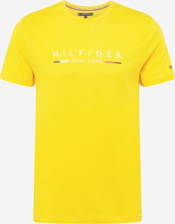 TOMMY HILFIGER Póló - sárga: elől