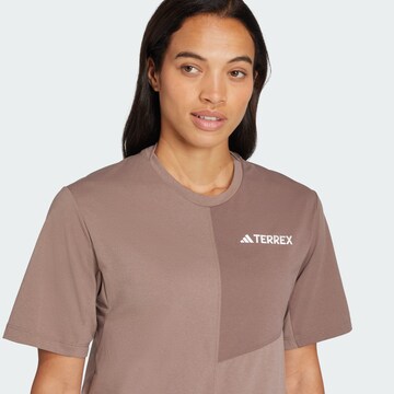 T-shirt fonctionnel 'Multi' ADIDAS TERREX en marron