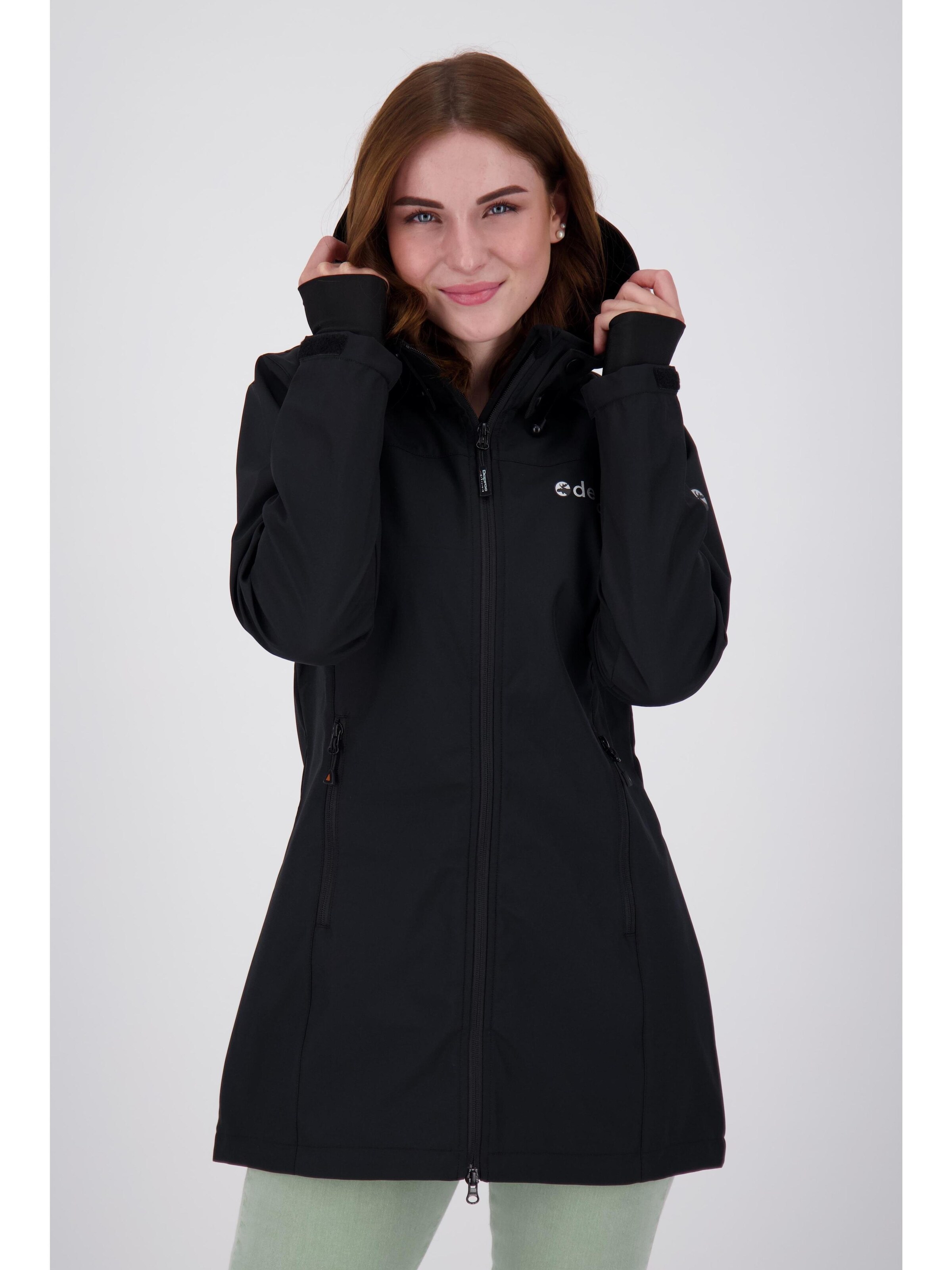 deproc Übergangsparka 'CAVELL LONG WOMEN'‌‌‌‌‌‌‌‌ in Schwarz: Vorderseite