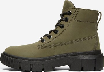 TIMBERLAND Lace-Up Ankle Boots in Green: front