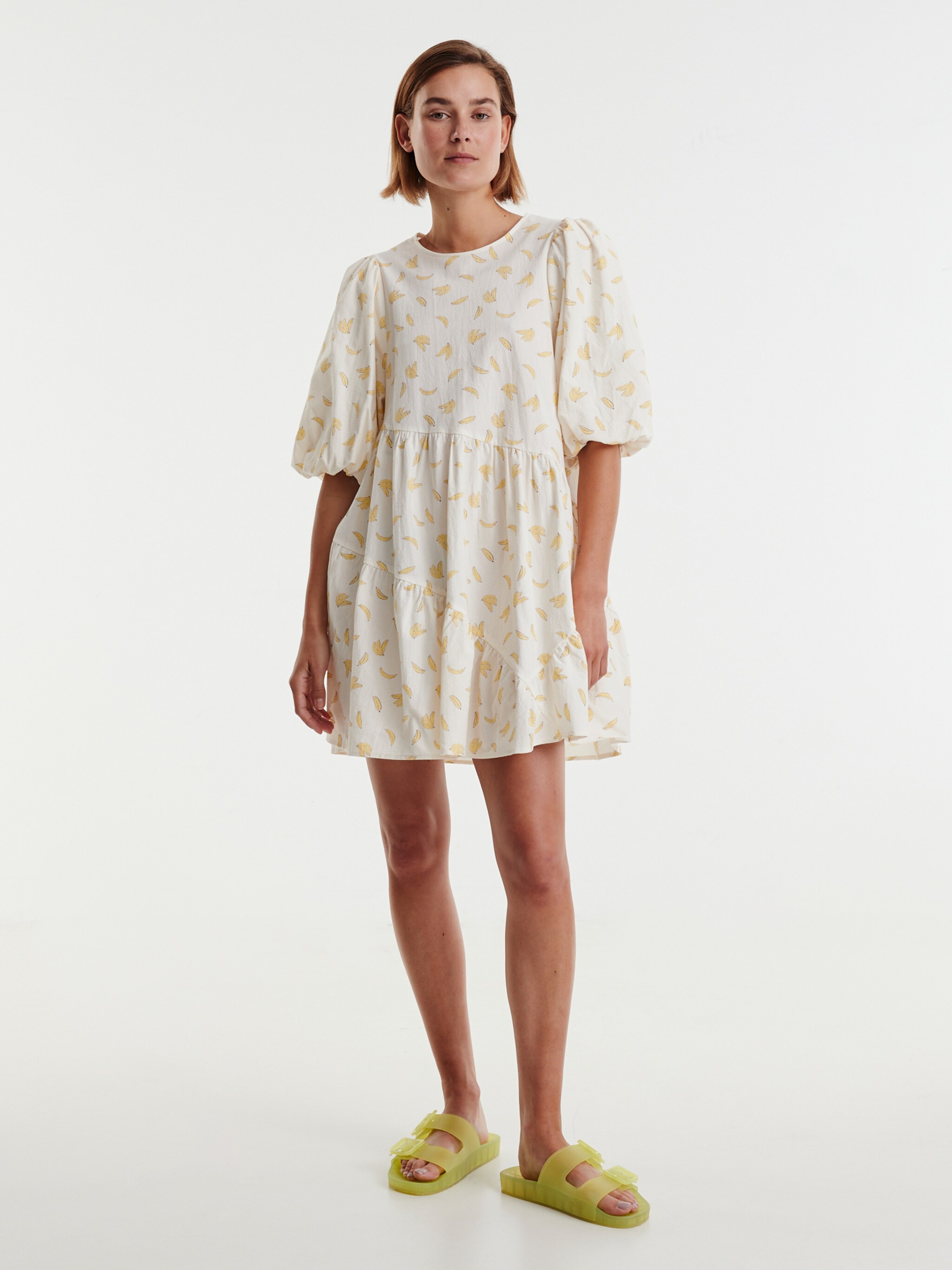 EDITED Producten Jurk 'Lene' Pasteelgeel