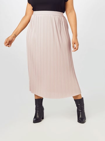 ABOUT YOU Curvy Rok 'Talia' in Roze: voorkant